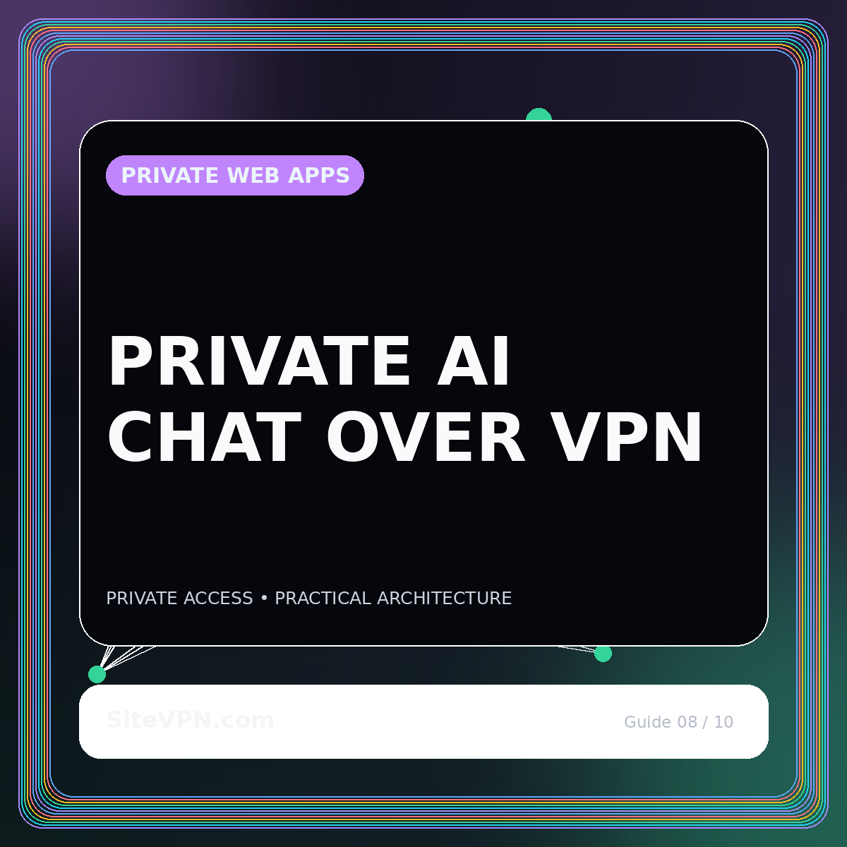 Featured image for Run a Private AI Chatbot or Team Chat Over a Site VPN