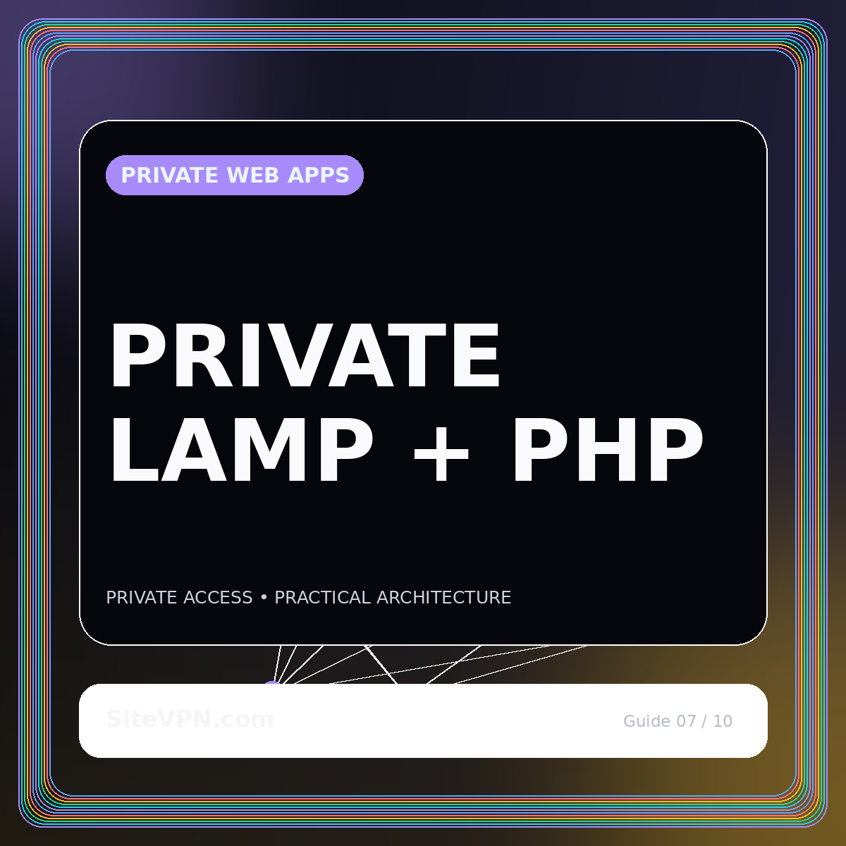 Featured image for Protect a LAMP or PHP Admin Site with a Site VPN